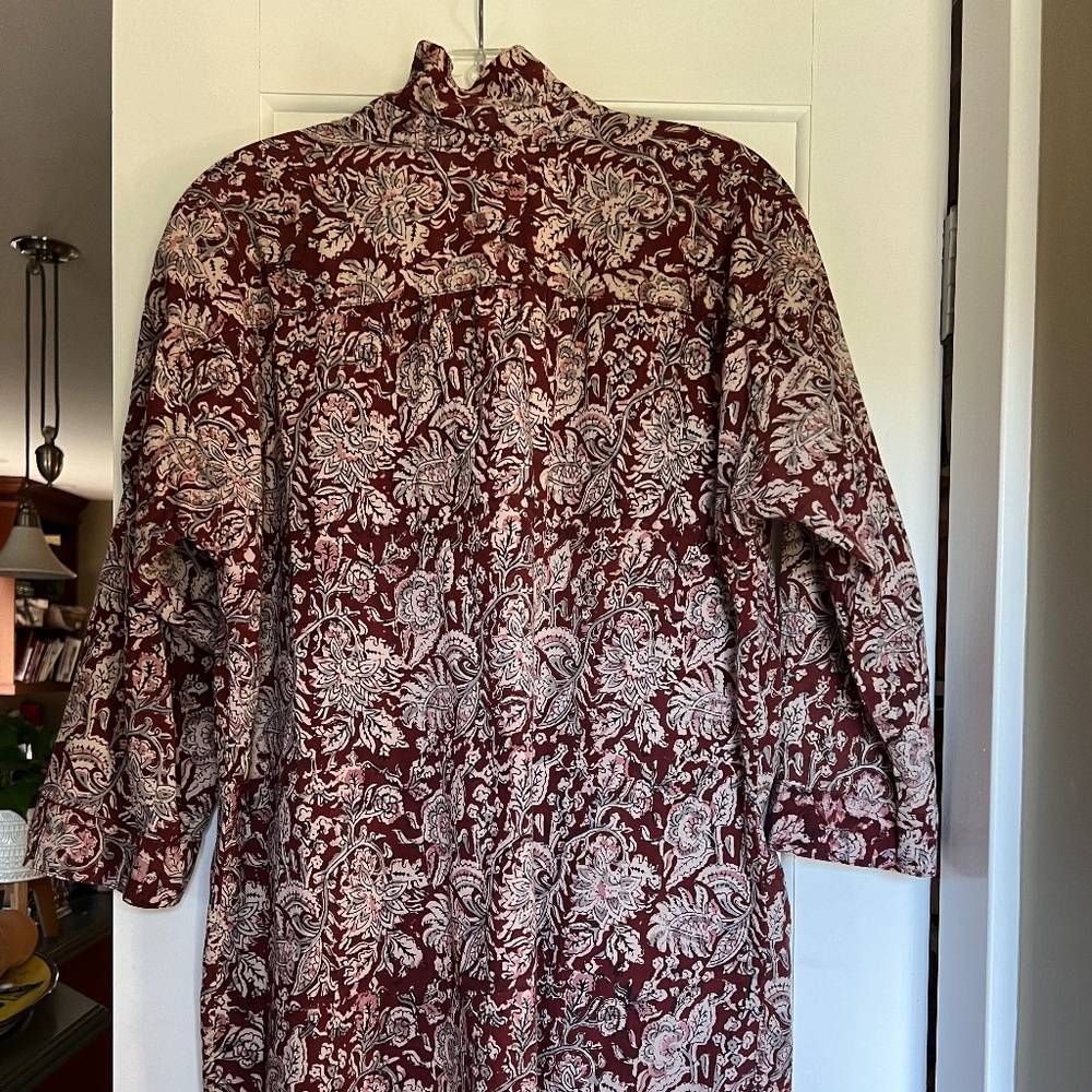 J.Jill Marron and Brown Tunic Size M
